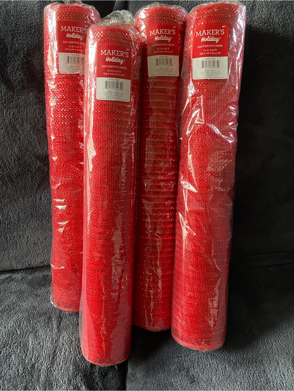 Red Deco Mesh Bundle - Picture 1 of 2